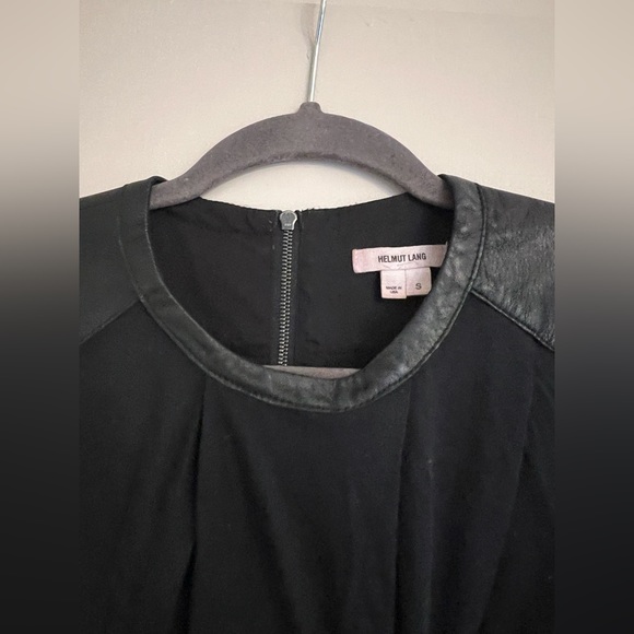 Helmut Lang sleeveless top with lamb leather trim size S - Picture 2 of 3